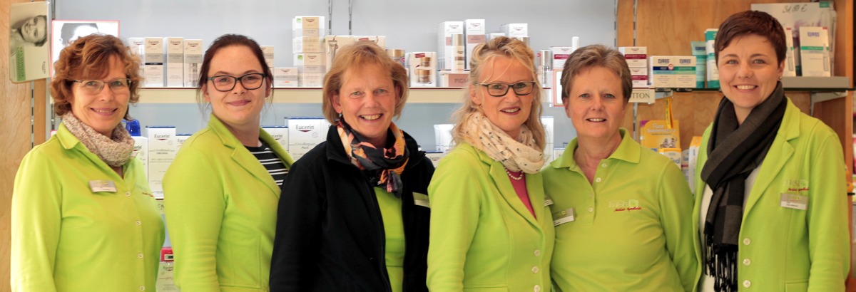 Teamfoto Das Teamfoto der Eider-Apotheke in 24782 Büdelsdorf